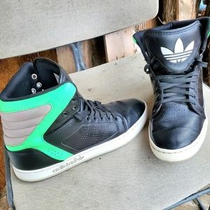 adidas Originals HIGH EXT High Top Q23055 Black & Green - Men’s size 9.5